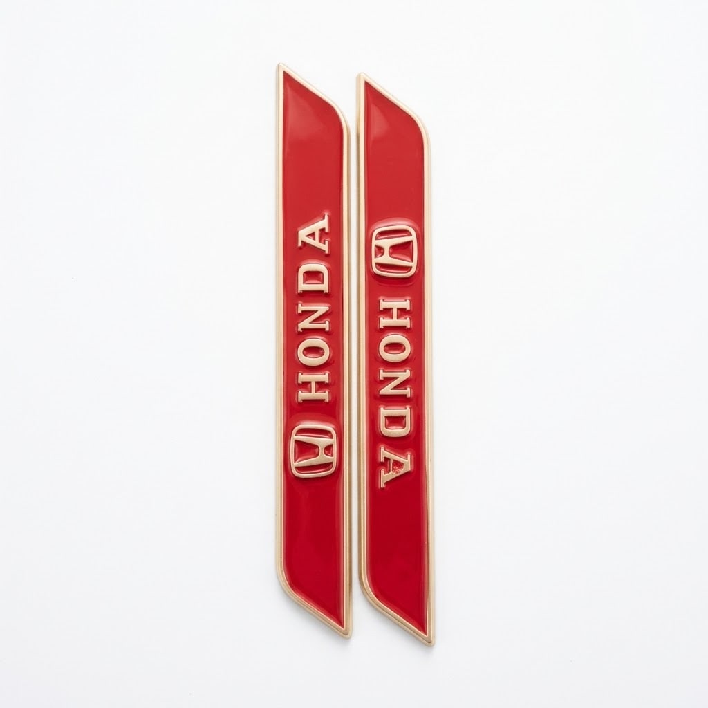 Honda Kapı Eşiği Sticker (Kırmızı, 2'li)