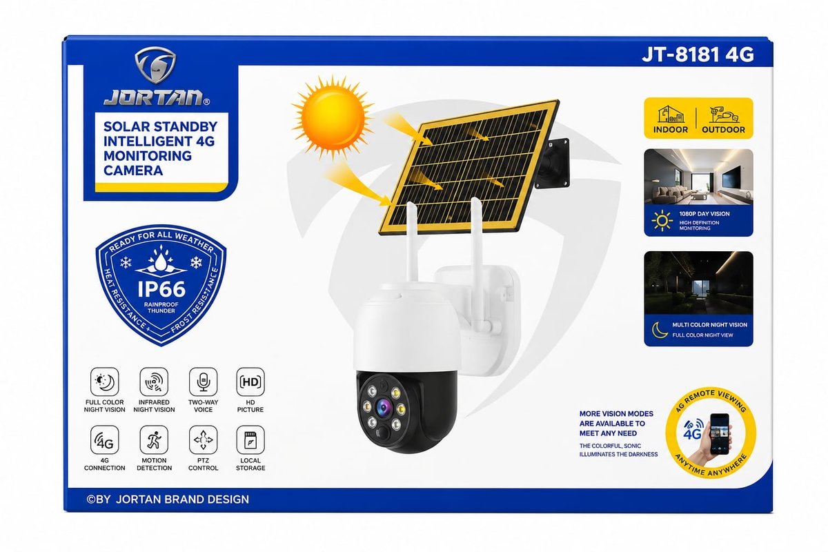 Jortan JT-8181 4G Solar Kamera