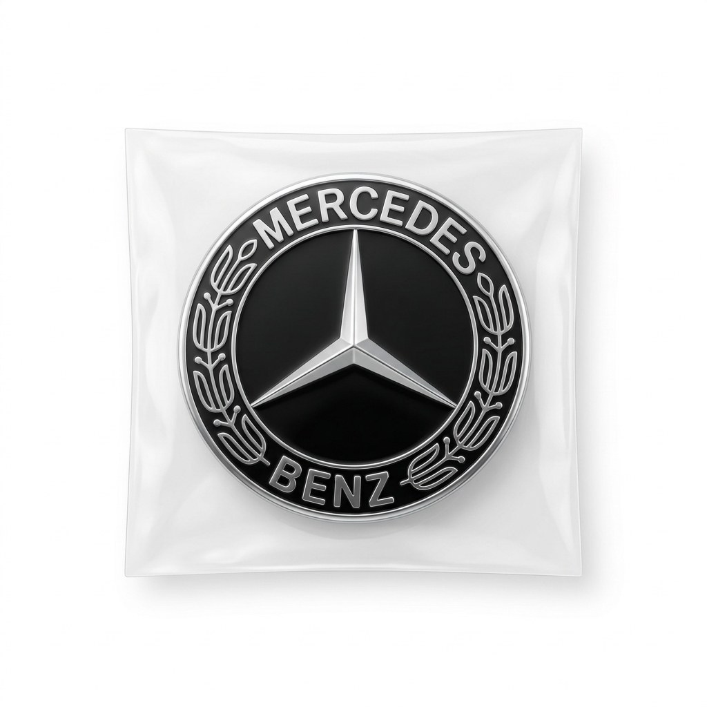 Mercedes-Benz (Siyah) Jant Göbeği / Logo