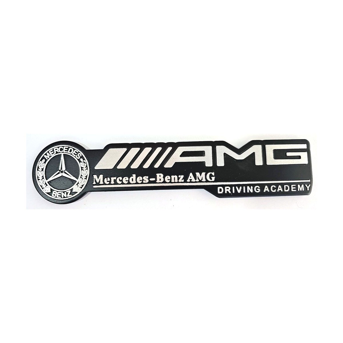 Mercedes-Benz AMG Yazı Logo (Siyah-Krom)