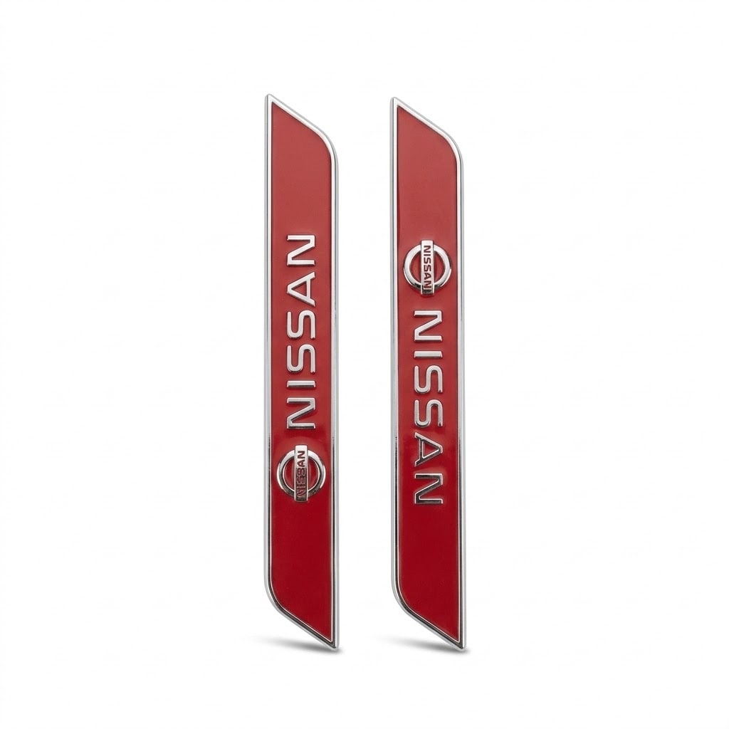 Nissan Kapı Eşiği Sticker (Kırmızı, 2'li)