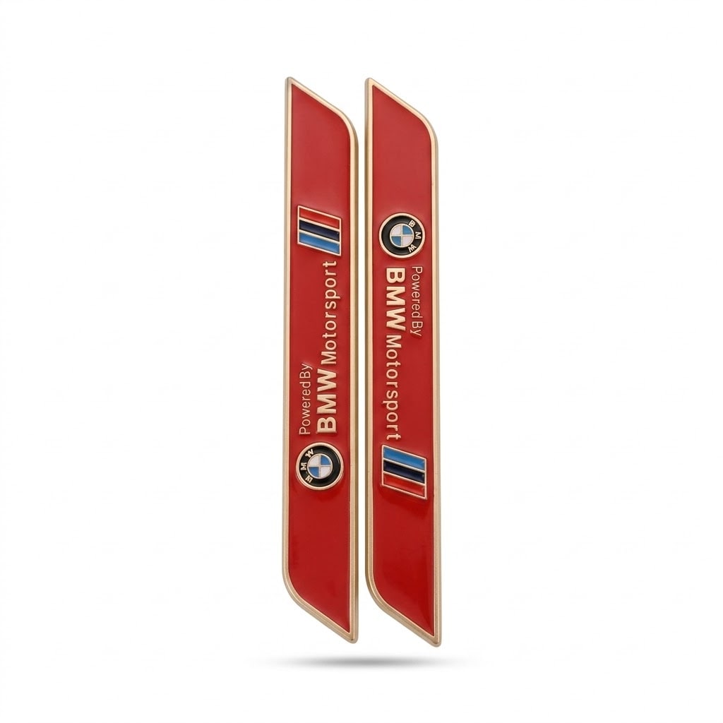BMW Kapı Eşiği Sticker (Kırmızı, 2'li)