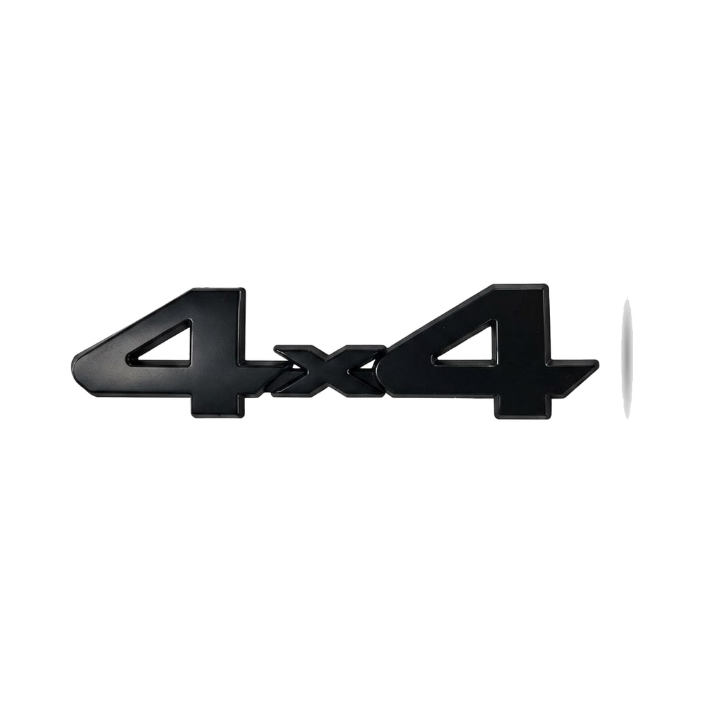 4x4 Metal Yazı Logo (Siyah)